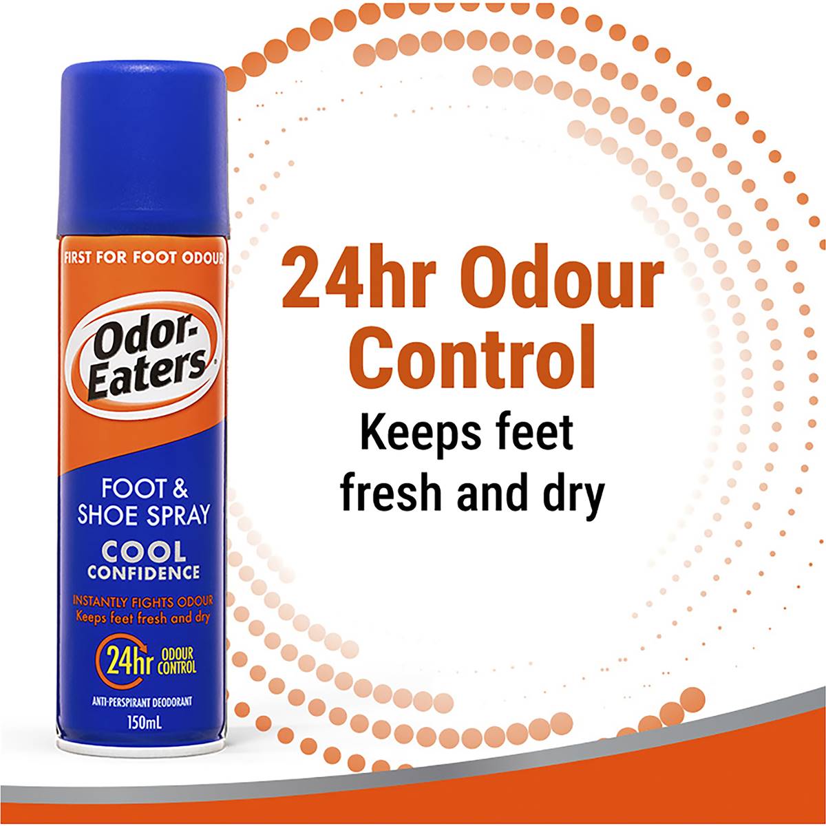 Odor Eaters Foot & Shoe Spray Cool Confidence 150ml
