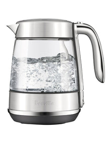 The Crystal Luxe Glass Kettle in Brushed Stainless Steel BKE765BSS4JAN1