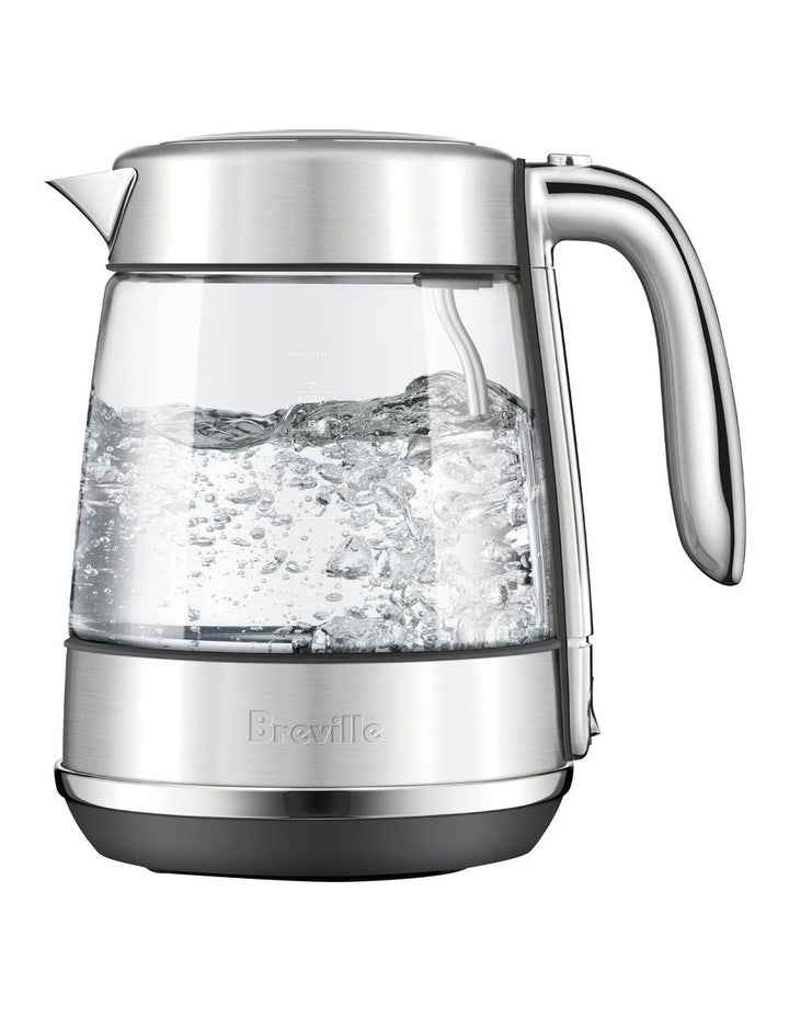 The Crystal Luxe Glass Kettle in Brushed Stainless Steel BKE765BSS4JAN1