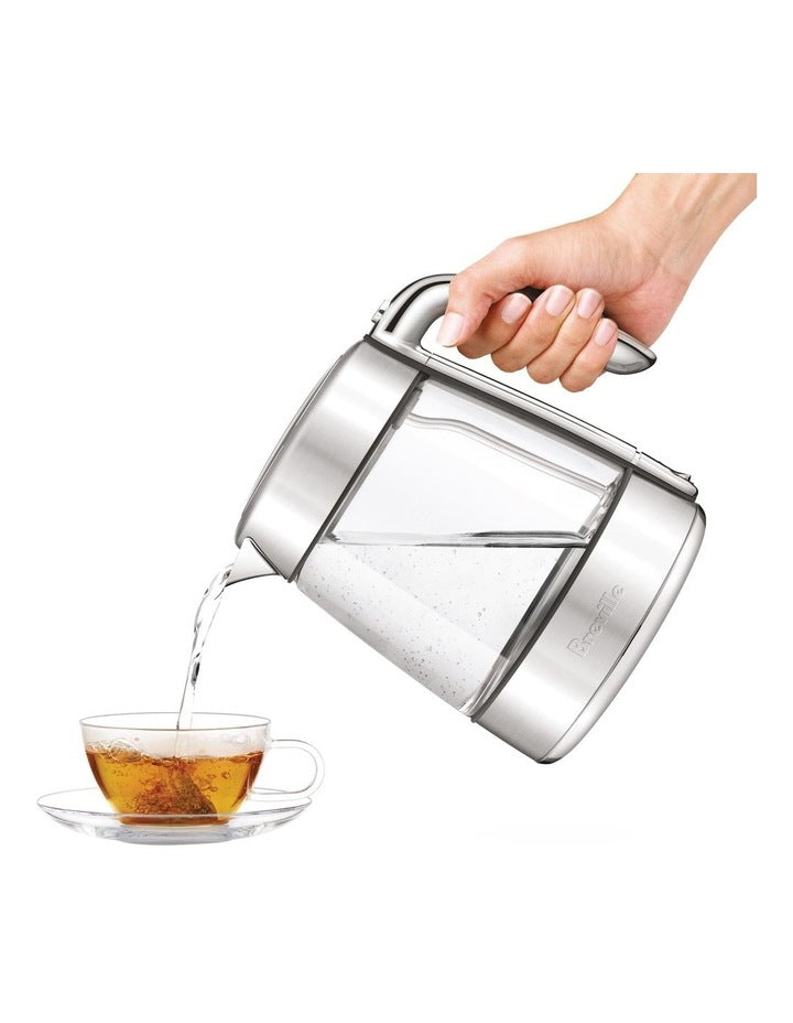 The Crystal Luxe Glass Kettle in Brushed Stainless Steel BKE765BSS4JAN1