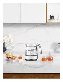 The Crystal Luxe Glass Kettle in Sea Salt BKE765SST4JAN1