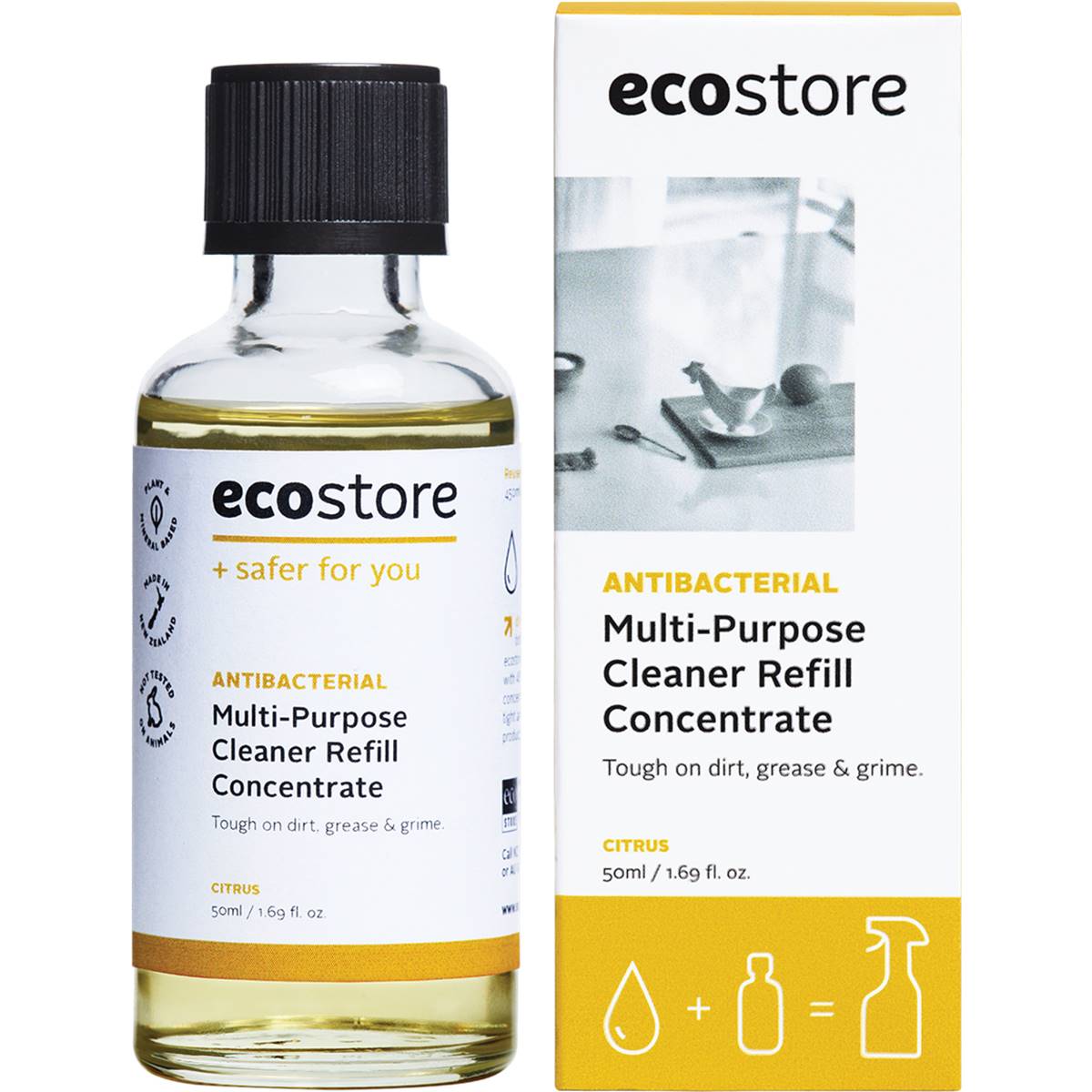 Ecostore Multipurpose Cleaner Refill Concentrate Citrus 50ml