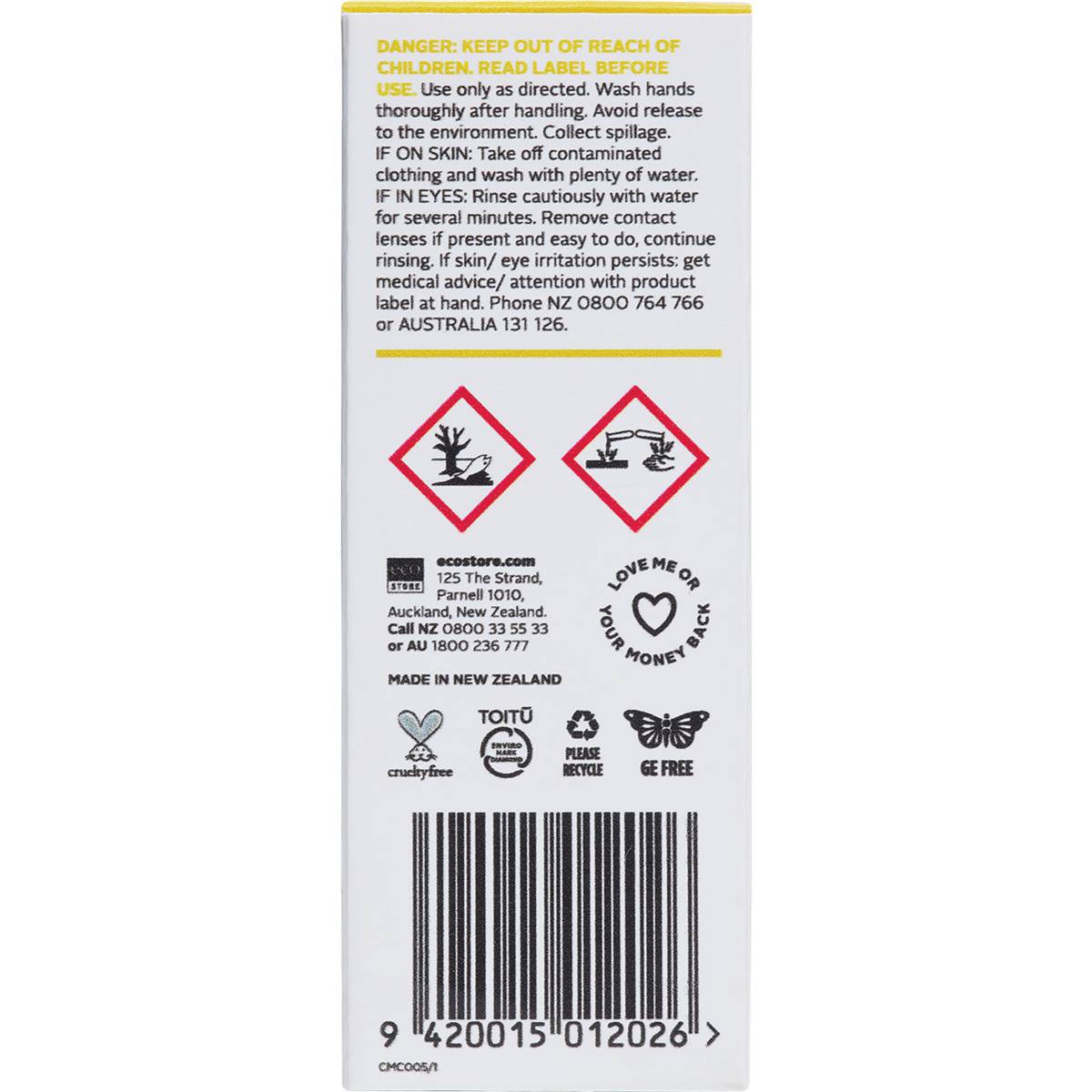 Ecostore Multipurpose Cleaner Refill Concentrate Citrus 50ml