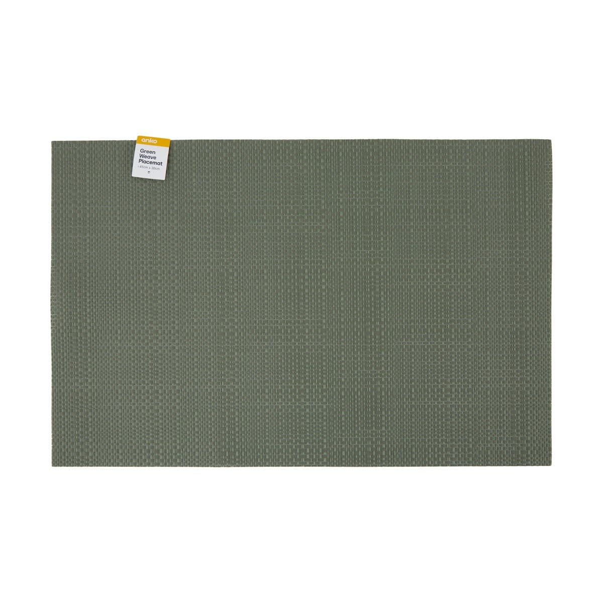 Green Weave Placemat