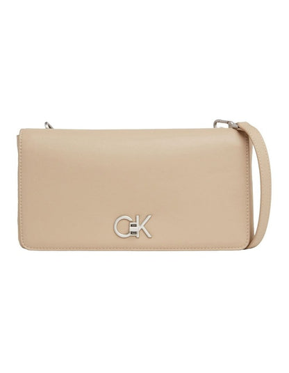 Re-Lock Double Gusette Crossbody Bag in Brown