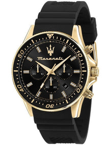 Sfida Stainless Steel Chronograph Watch 44mm in Black