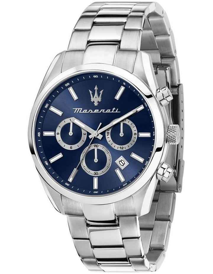 Attrazione Stainless Steel Chronograph Watch 43mm in Silver