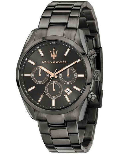 Attrazione Stainless Steel Watch 43mm in Black