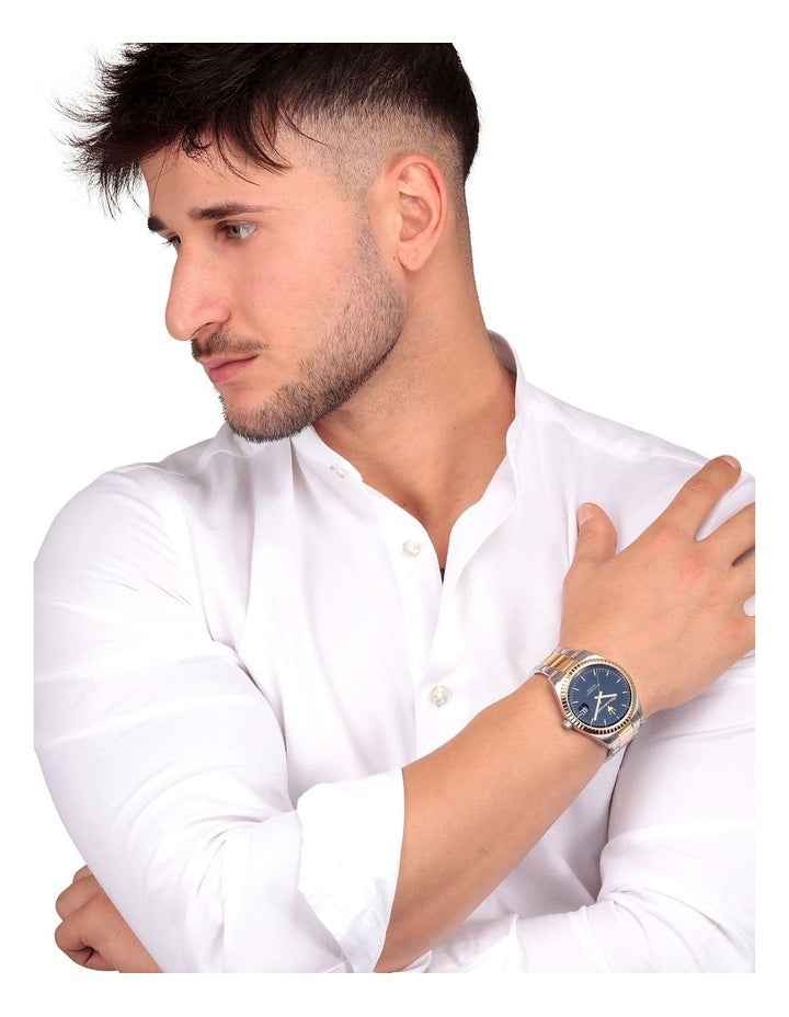 Competizione Two Tone Watch 43mm in Silver