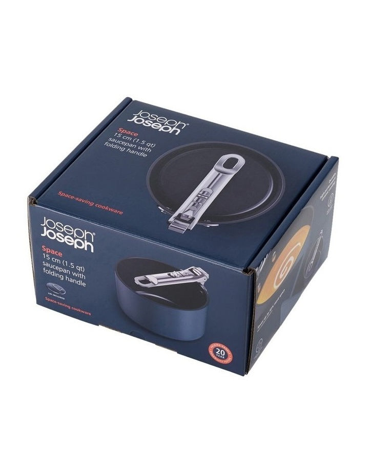 Space Non-stick Saucepan And Lid 15cm in Midnight Blue