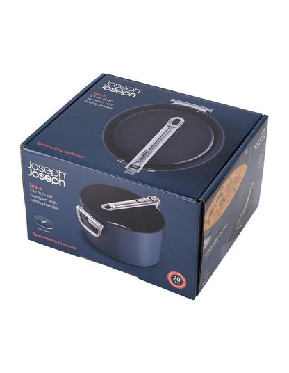 Space Non-stick Saucepan & Lid 23cm in Midnight Blue