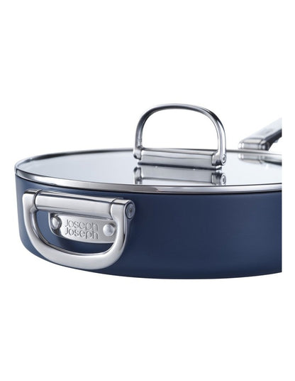 Space Non-stick Saute Pan and Lid 28cm in Midnight Blue