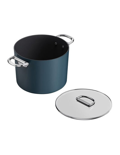 Space Non-stick Stock Pot and Lid 25cm in Midnight Blue