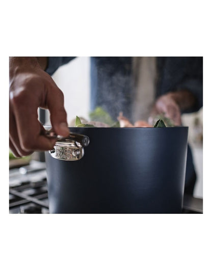 Space Non-stick Stock Pot and Lid 25cm in Midnight Blue