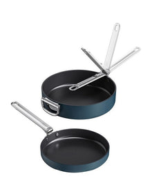Space Non-stick Frypan Set 2pc in Midnight Blue