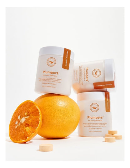 Plumpers Collagen Chewable Orange and Turmeric