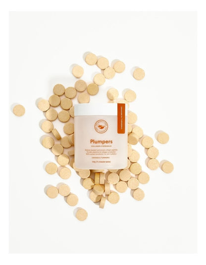 Plumpers Collagen Chewable Orange and Turmeric