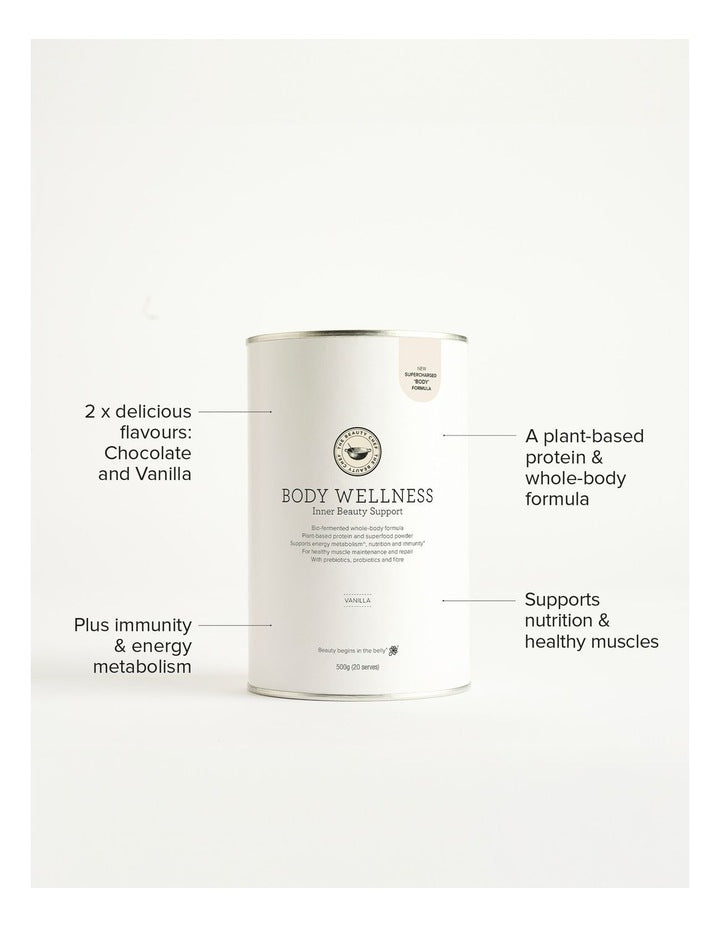 Body Wellness Inner Beauty Support Vanilla Protein Powder 500g