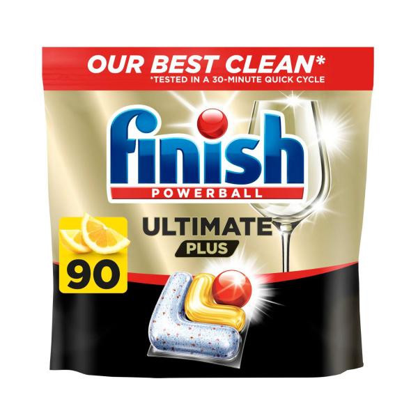 FINISH ULTIMATE PLUS DISHWASHING TABLETS LEMON 90 PACK