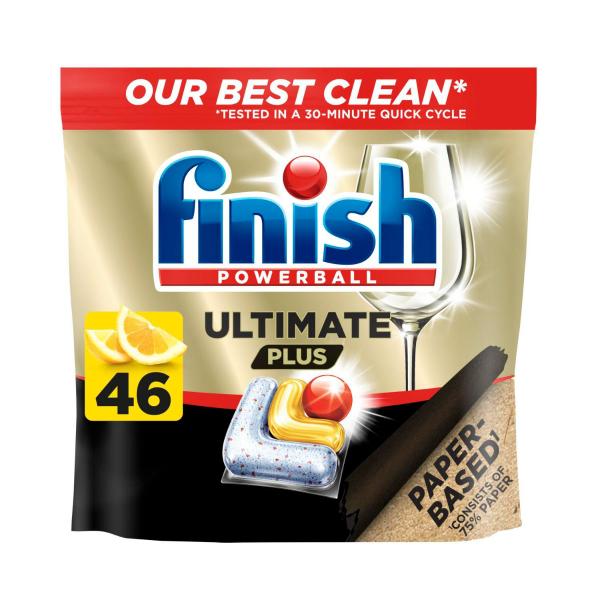 FINISH ULTIMATE PLUS DISHWASHING TABLETS LEMON 46 PACK