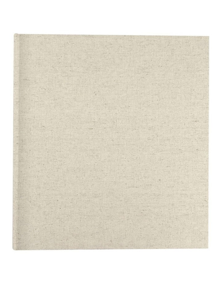 Plush Linen Photo Album 500 Photo Capacity in Cream