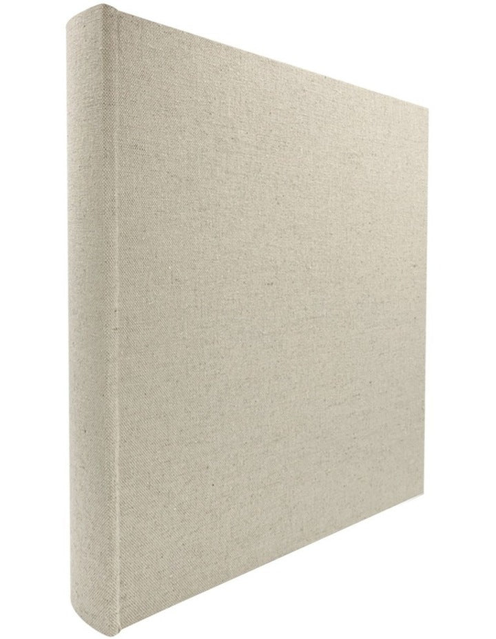 Plush Linen Photo Album 500 Photo Capacity in Cream