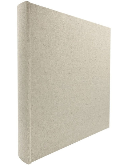 Plush Linen Photo Album 500 Photo Capacity in Cream
