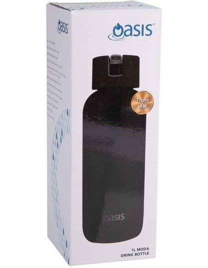 Ceramic Lined Stainless Steel Triple Wall Insulated DrinkBottle1Lin Black