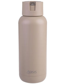Ceramic Lined Stainless Steel Triple Wall Insulated Moda Drink Bottle 1L in Latte