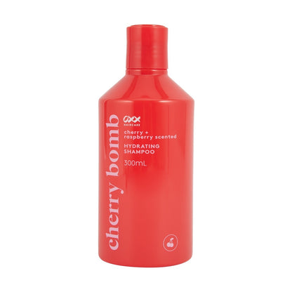 OXX Haircare Cherry Bomb Hydrating Shampoo 300ml - Cherry and Raspberry Scented