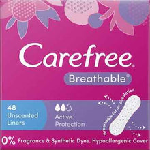 Carefree Liners Breathable Unscented 48 pack