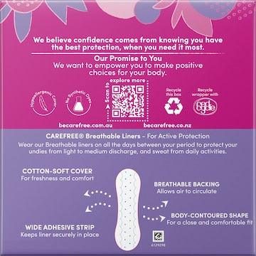 Carefree Liners Breathable Unscented 48 pack