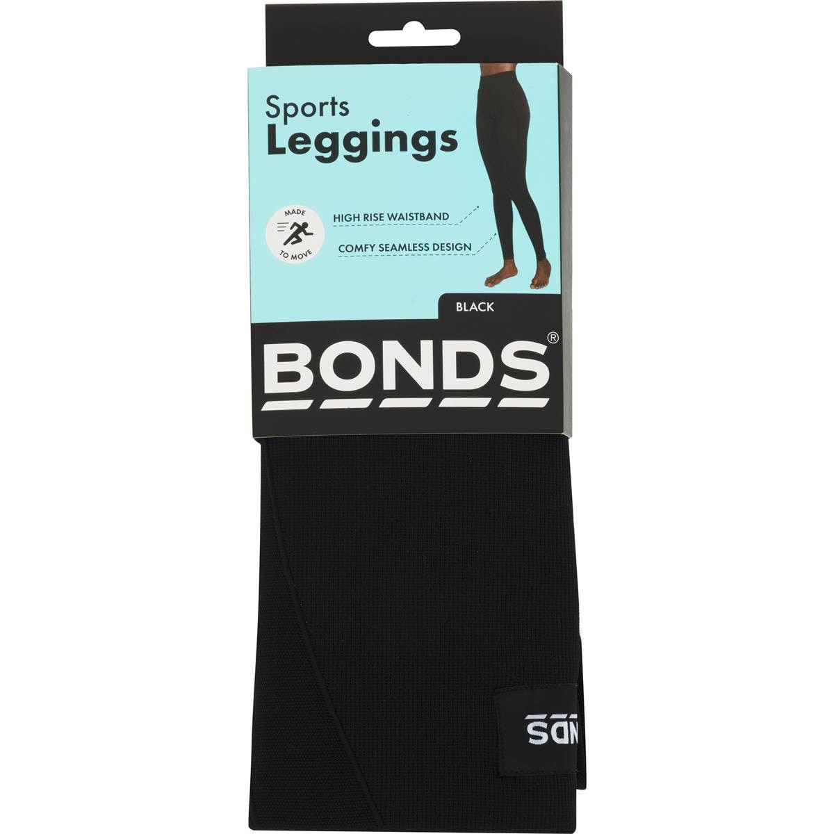 Bonds Sports Leggings Black Large- Extra Large Each
