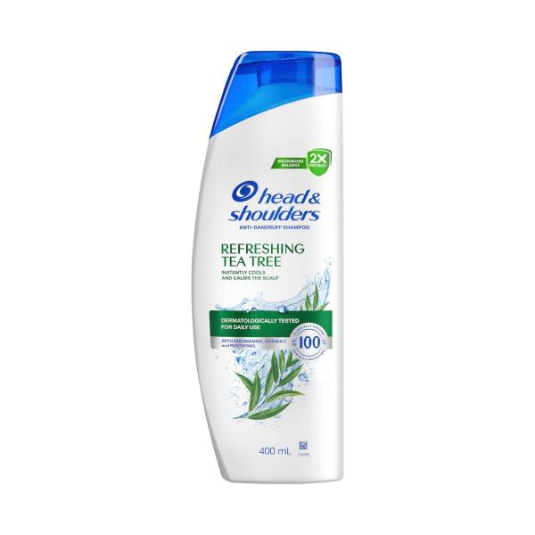 HEAD AND SHOULDERS ANTI-DANDRUFF SHAMPOO REFRESHING TEA TREE 400ML