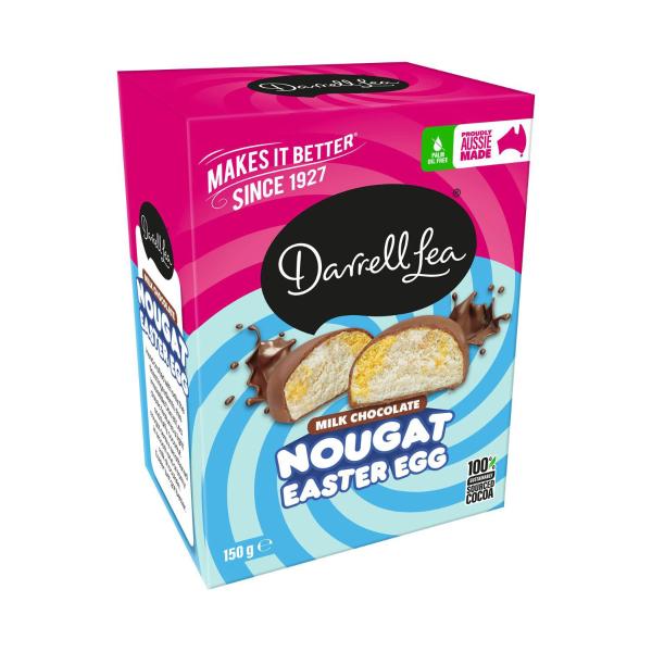 DARRELL LEA NOUGAT MILK CHOCOLATE EGG 150G
