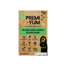 PREMI-YUM FREE RANGE CHICKEN & SUPERFOOD MULTIPACK PORTIONS DOG FOOD 1.5KG