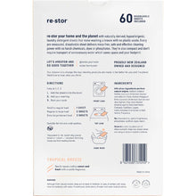 Restor Concentrated Laundry Detergent Sheets Tropical 60 Pack