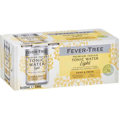 Fever-Tree Refreshingly Light Indian Tonic Water 150mL x 8 pack