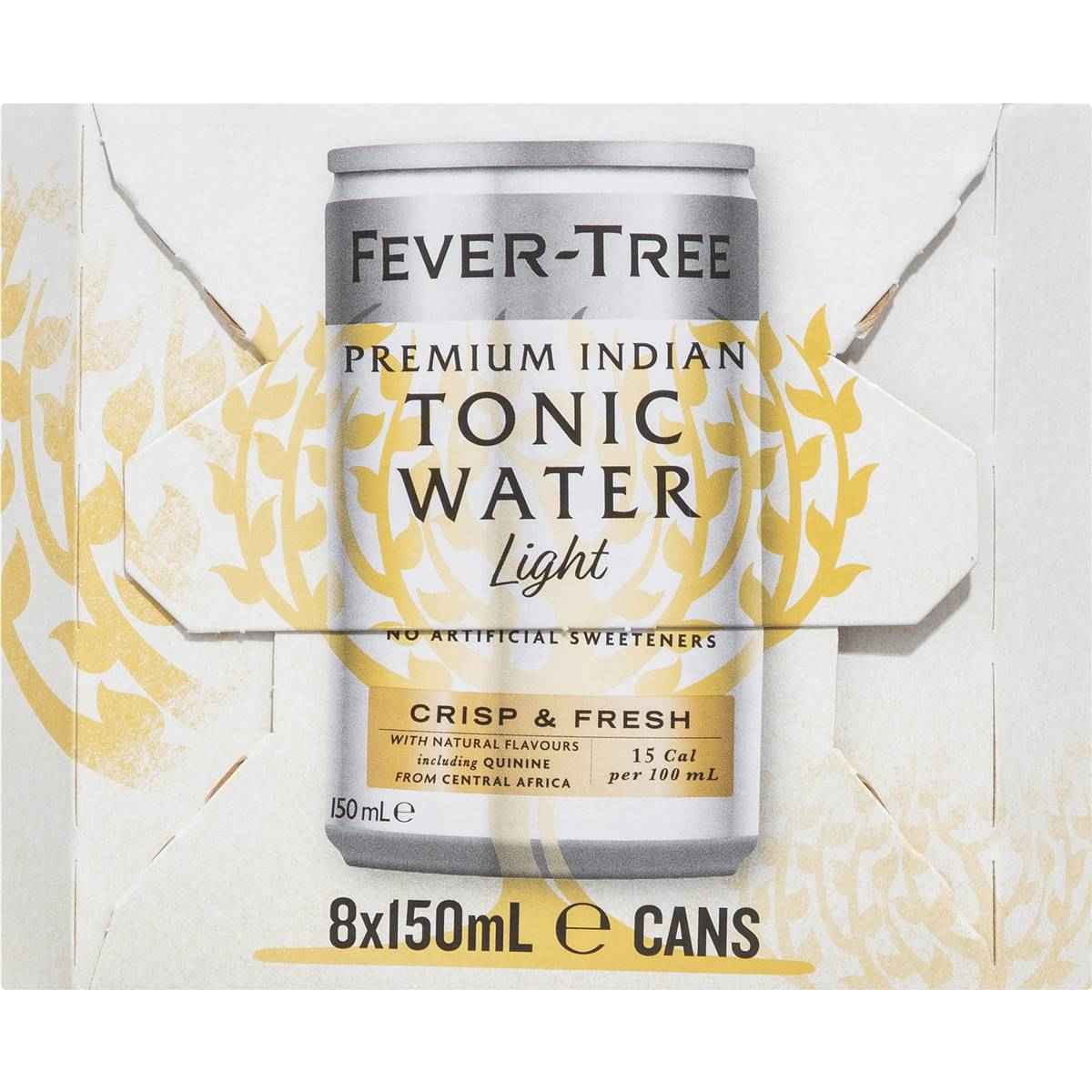 Fever-Tree Refreshingly Light Indian Tonic Water 150mL x 8 pack
