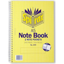 Spirax A5 Notebook 200 Pages each