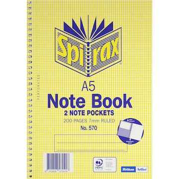 Spirax A5 Notebook 200 Pages each