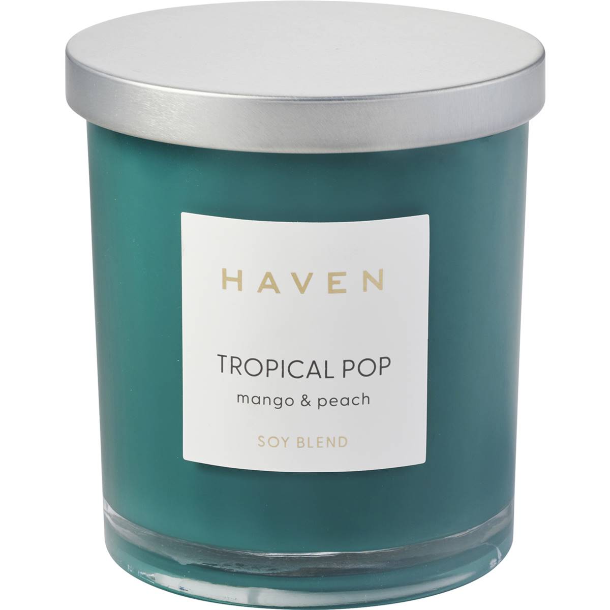 Haven Tropical Pop Mango & Peach Soy Blend Candle each