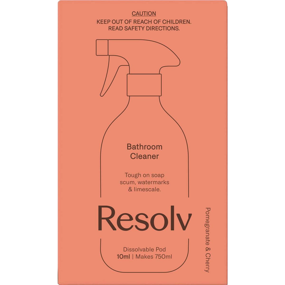 Resolv Bathroom Cleaner Pod Pomegranate & Cherry 10ml