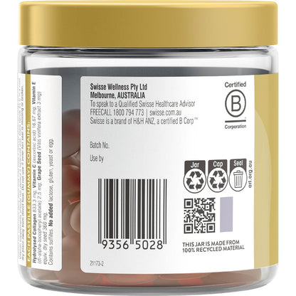 Swisse Beauty Collagen Glow Gummies Strawberry & Vanilla Flavour 45 pack