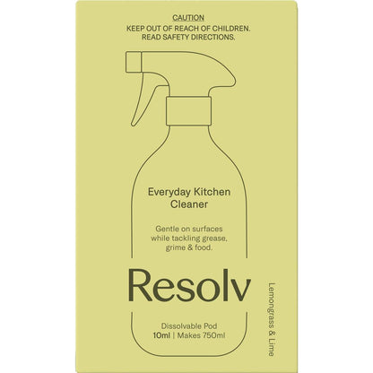 Resolv Kitchen Cleaner Pod Lemongrass & Lime 10ml