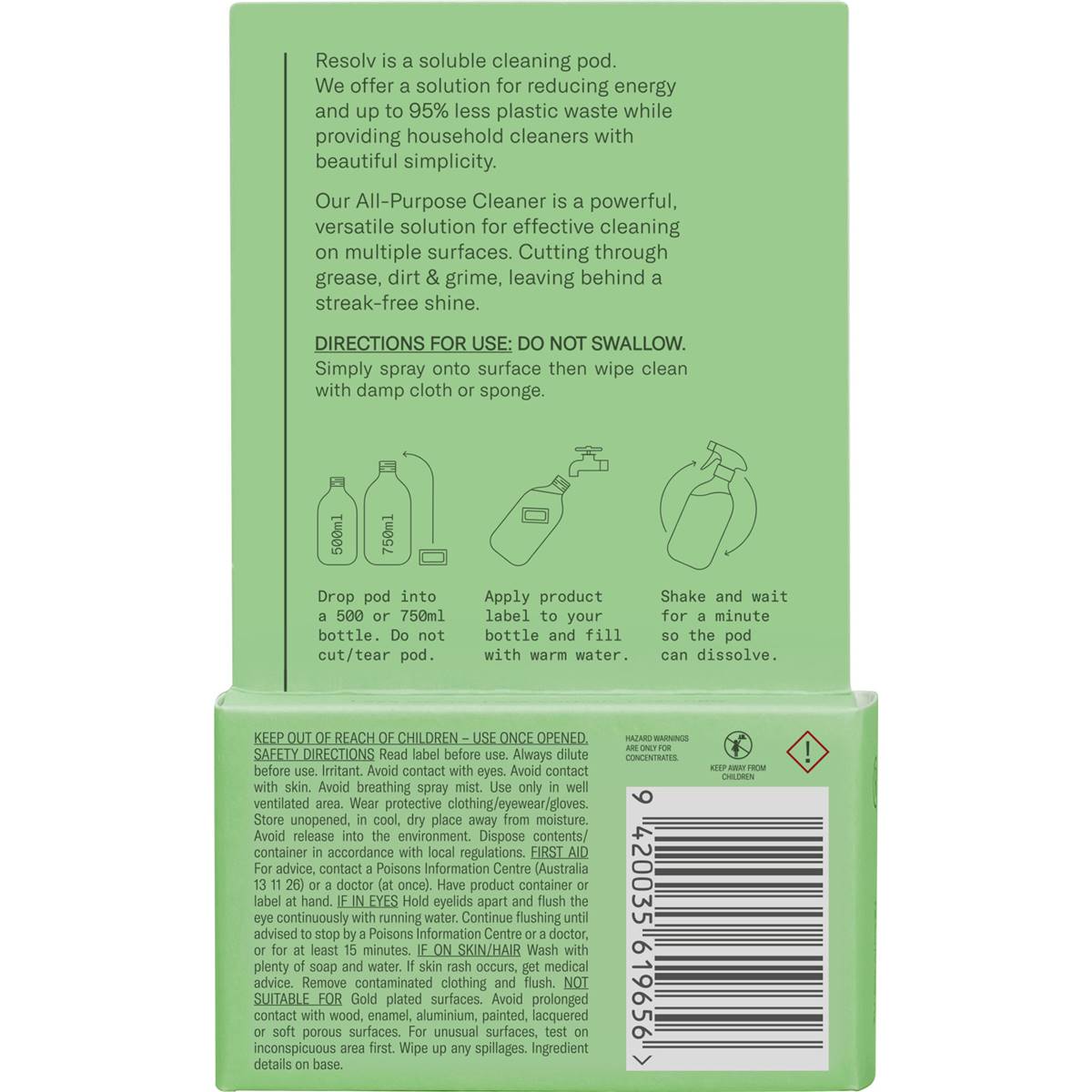 Resolv All Purpose Cleaner Pod Fresh Apple 10mL