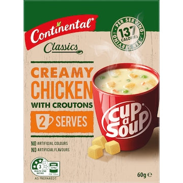 Continental Classics Cup A Soup Creamy Chicken With Croutons 60g