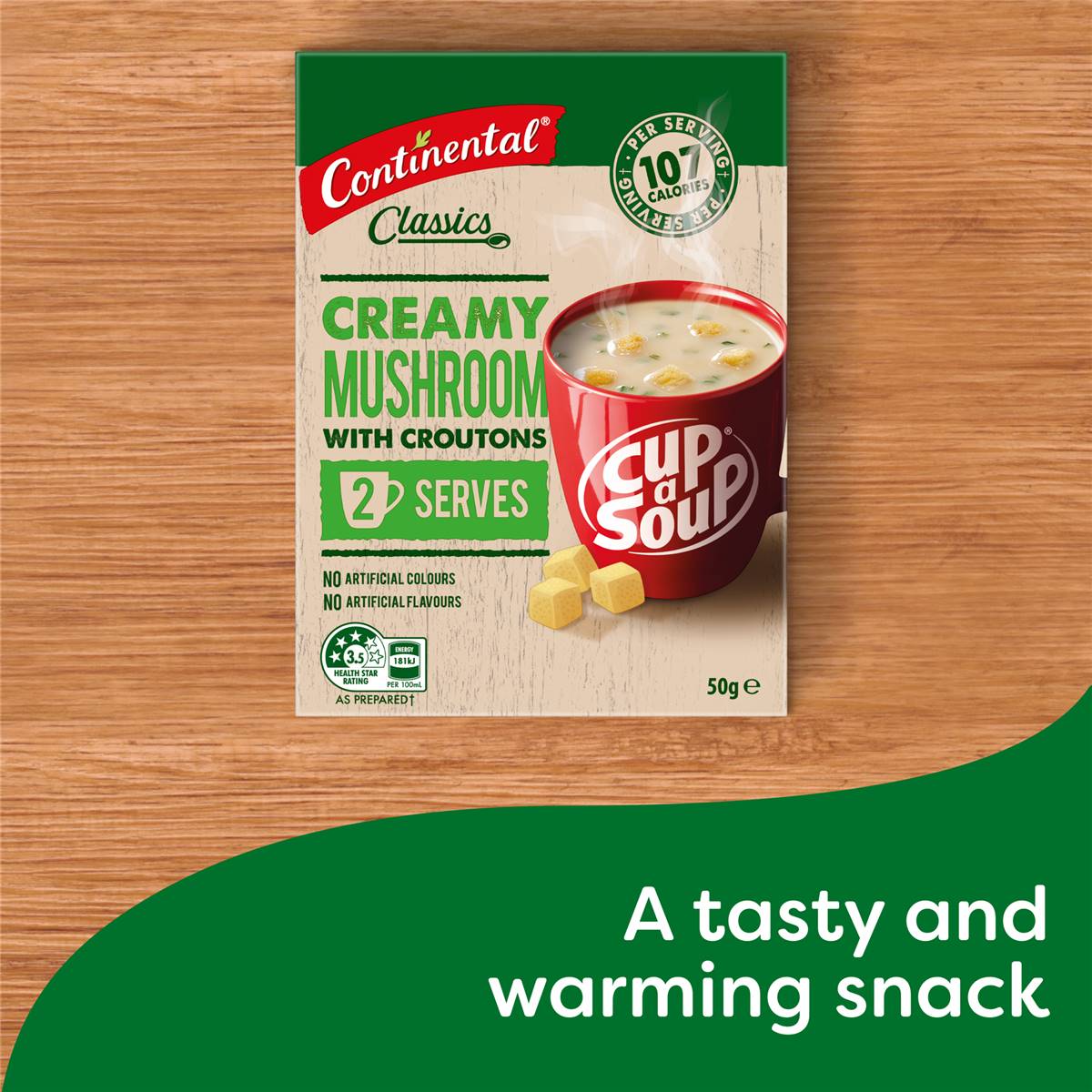 Continental Classics Cup a Soup Creamy Mushroom With Croutons 50g
