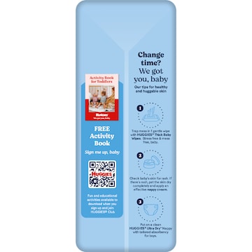 Huggies Ultra Dry Nappies Boys Size 5 (13-18kg) 32 pack