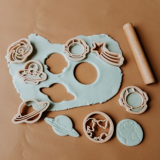 Kinfolk Pantry Mini Outer Space Eco Cutter Set Playdough Sand Toys Art and craft for kids 3yrs+